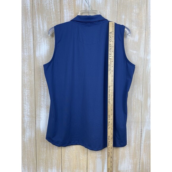 Ana Clare Active Top Womens XL Sleeveless Peformance Navy Golf Tennis NEW - Picture 4 of 5